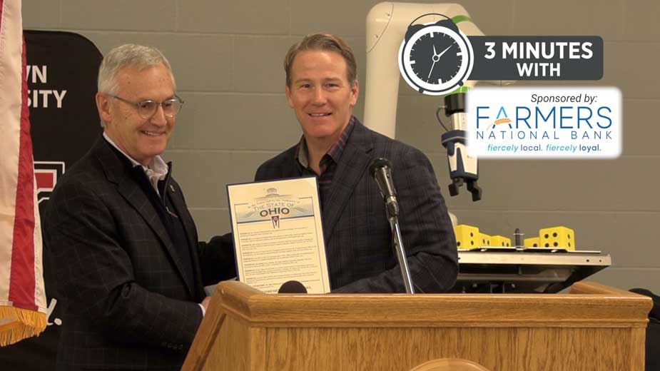 Husted Presents Tressel with Commendation at ETC